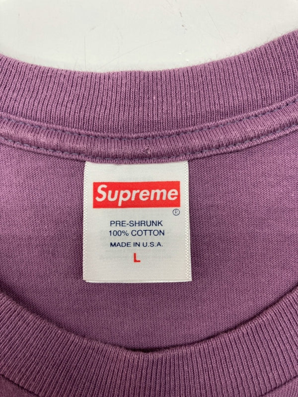 シュプリーム SUPREME 23SS Tonal Box Logo Tee Dusty Purple トーナル ボックス ロゴ Tシャツ ダスティ パープル 半袖 カットソー USA製 紫 Tシャツ ロゴ パープル Lサイズ 104MT-785