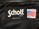 ショット SCHOTT 600 LEATHER PANTS レザーパンツ USA製 ジッパーフライ 黒 無地 ボトムスその他 ブラック サイズ30 104MB-84