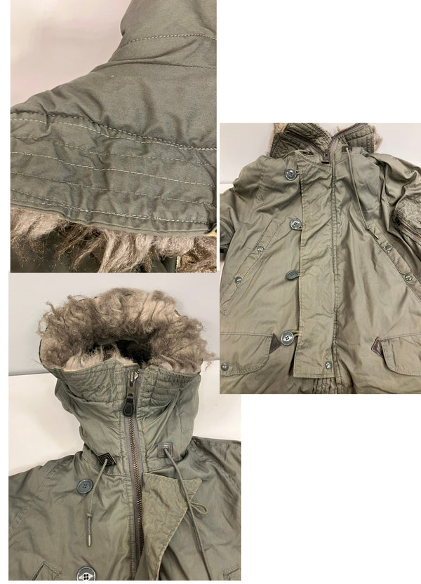 ミリタリー military 80's 80年代 US AIR FORCE USAF 米軍実物 N-3B フライトジャケット TALON ZIP VINTAGE ヴィンテージ ジャケット カーキ 101MT-5083