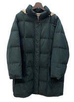 バーバリー Burberry ロンドン London 三陽商会 ダウンコート DOWN COAT ペディン ノバチェック ハイネック フード取り外し可 BLACK 黒 FRB58-092 コート ロゴ ブラック 15号 104LT-122