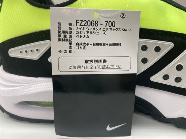 ナイキ NIKE Women's Air Max SNDR ウィメンズ エアマックスサンダー ローカット Volt and Black ボルト アンド ブラック 蛍光 黄色 FZ2068-700 レディース靴 スニーカー イエロー 25cm 104S-911