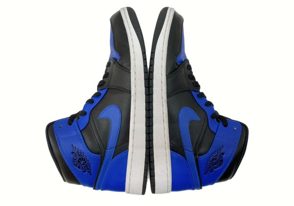 ナイキ NIKE 20年製 AIR JORDAN 1 MID HYPER ROYAL エア ジョーダン ミッド ハイパー ロイヤル AJ1 青 黒 554724-077 メンズ靴 スニーカー ブルー 28cm 104S-652