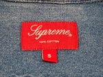 シュプリーム SUPREME Small Box Denim Shirt Washed Indigo スモール ボックス ロゴ デニム シャツ 青 長袖シャツ ロゴ ブルー Sサイズ 104MT-1942