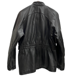 【曜日割引対象外】 アメカジ系 LEATHER ITEM レザージャケット コート ジャケット ブラック 50サイズ 201MT-4461 VB