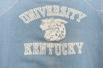 ヴィンテージ vintage 50s 60s ラグラン 脇下ガゼット カレッジ KENTUCKY UNIVERSITY 水色 スウェット プリント ブルー 104MT-1533