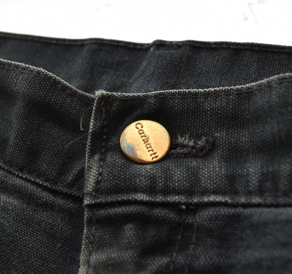 カーハート Carhartt  90’s Mexico製 ダブルニー ダック ペインター パンツ ブラック フェード 雰囲気系 BORO ボロ 90年代 90s  ボトムスその他 ブラック 32×30 103MB-644