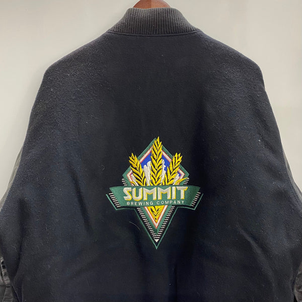 【曜日割引対象外】 ステアブランド STEER BRAND 90's USA製 ウール スタジャン ジャケット ブラック Lサイズ 201MT-4608 VB