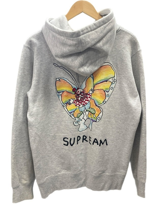 シュプリーム SUPREME 16SS マークゴンザレス Gonz Butterfly Zip Up Sweat コラボ バックプリント バタフライ  裏起毛スウェット ジップ パーカー フーディー トレーナー パーカ グレー Mサイズ 101MT-2878 | 古着通販のドンドンサガール