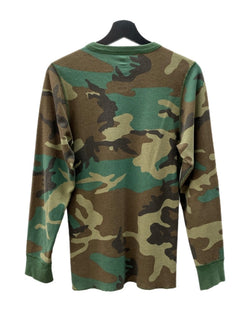 シュプリーム SUPREME Hanes Thermal Crew ヘインズ サーマル クルー ロンT カットソー インナー 長袖 緑 ロンT カモフラージュ・迷彩 カーキ Mサイズ 104MT-1254