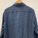 【曜日割引対象外】 ワコマリア WACKO MARIA レーヨン 長袖シャツ 長袖シャツ ネイビー Mサイズ 201MT-4649