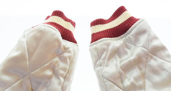 フラットヘッド THE FLAT HEAD リバーシブルキルティング 刺繍 スカジャン ジャケット Sサイズ 103MT-3345