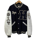 バトウィン BUTWIN スタジャン ジャケット ネイビー Lサイズ 201MT-4372