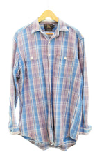 ダブルアールエル RRL 90's 90年代 三ツ星タグ ヘビーネルシャツ 青 長袖シャツ ブルー Mサイズ 103MT-2288