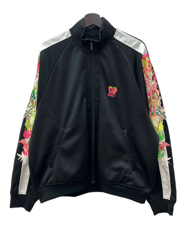 ダブレット doublet 19SS CHAOS EMBROIDERY TRACK JACKET トラック ジャケット ジップアップ ジャージ 刺繍 黒 19SS08BL83 ジャージ ロゴ ブラック Mサイズ 104MT-2217