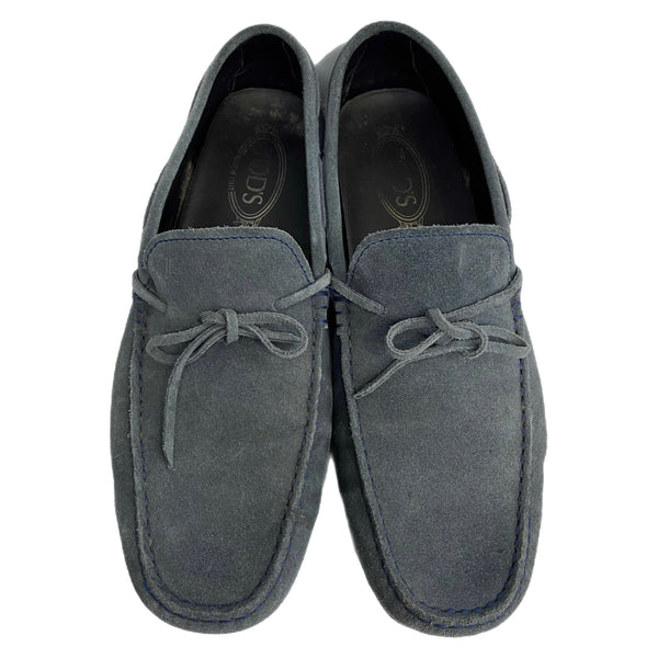 トッズ TOD'S ゴンミーニ Gommino メンズ靴 モカシン ブルー 28.5cmサイズ 201-shoes1432