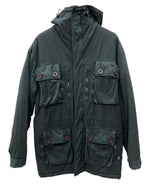 ステューシー STUSSY Thermolite jacket rip stop field jacket ミリタリー フィールド ジャケット コート 黒 ジャケット 無地 ブラック Lサイズ 104MT-2203