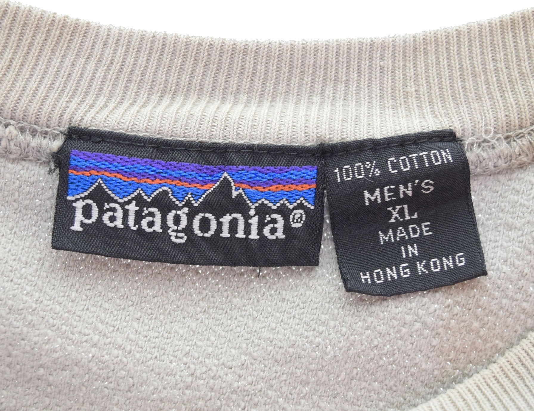 パタゴニア PATAGONIA 90s 前V ワッフルスウェット 鹿の子編み