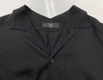 ワイズ Y's 山本耀司 ロング シャツワンピース LONG SHIRT ONE-PIECE スタントカラー オープンカラー 2way BLACK 黒 YQ-D12-207 ワンピース 無地 ブラック SIZE2 104LT-100