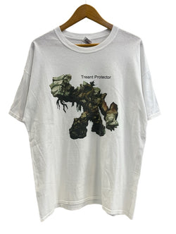 US US古着 Treant Protector トレントプロテクター ゲームTシャツ 白 キャラT XL Tシャツ ホワイト LLサイズ 101MT-4830