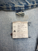 カーハート Carhartt DENIM TRUCKER JACKET デニム トラッカー ジャケット Gジャン ダメージ USA製 アウター インディゴ 青 ジャケット ロゴ ブルー 2XLサイズ 104MT-2167