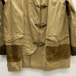 【曜日割引対象外】 ラルフローレン POLO RALPH LAUREN 90's レザー切り替え ファイヤーマン コート ベージュ Mサイズ 201MT-3852 VB