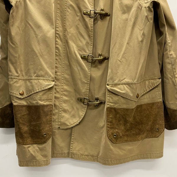 【曜日割引対象外】 ラルフローレン POLO RALPH LAUREN 90's レザー切り替え ファイヤーマン コート ベージュ Mサイズ 201MT-3852 VB