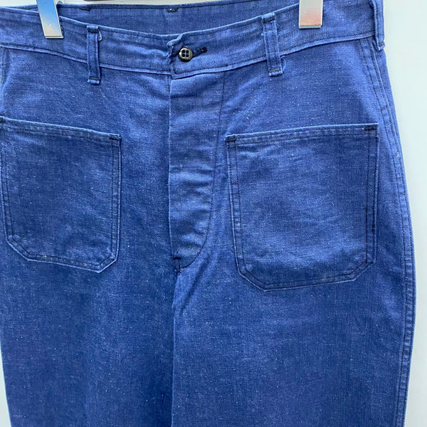 【曜日割引対象外】 ヴィンテージ vintage 60's US.NAVY デニム フレア セーラーパンツ W29 デニム ブルー 201MB-1113 VB