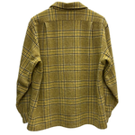【曜日割引対象外】 ペンドルトン PENDLETON 60's Wool Open Collar Shirt 開襟 チェック 長袖シャツ 黄色 XLサイズ 201MT-3720 VB