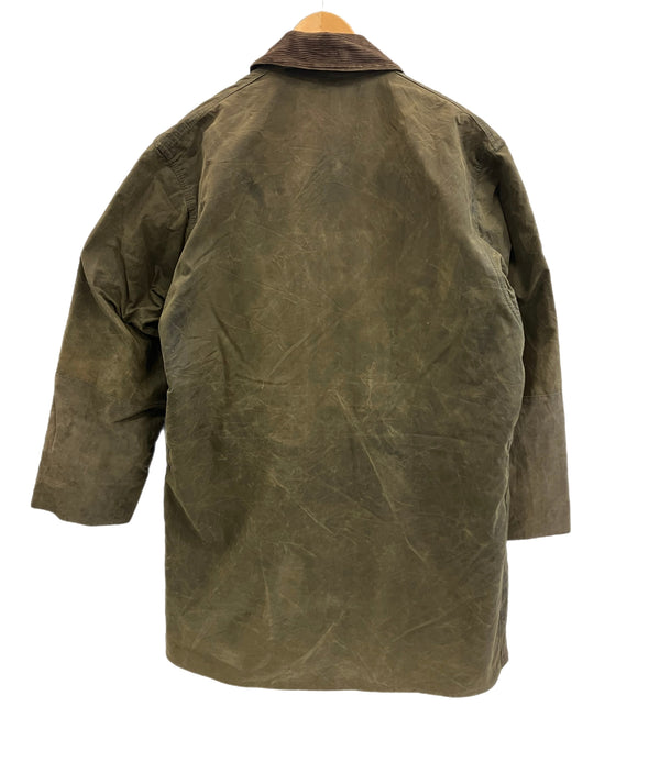 バブアー BARBOUR 90's 90年代 3ワラント NORTHUMBRIA ノーザンブリア ワックス コットン オイルドジャケット ハーフコート VINTAGE ヴィンテージ A400 C42 ジャケット カーキ 101MT-5238