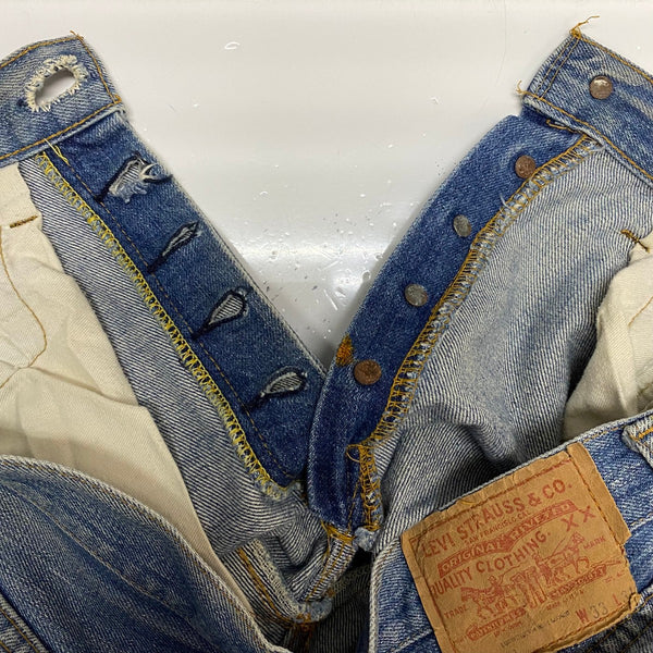 【曜日割引対象外】 リーバイス Levi's 70's 501 66前期 USA製 デニム ブルー W33 L31サイズ 201MB-1161 VB