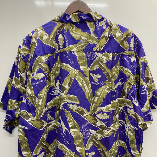 【曜日割引対象外】 パタゴニア PATAGONIA 90's pataloha バナナラマ アロハシャツ 半袖シャツ ネイビー XLサイズ 201MT-4396 VB