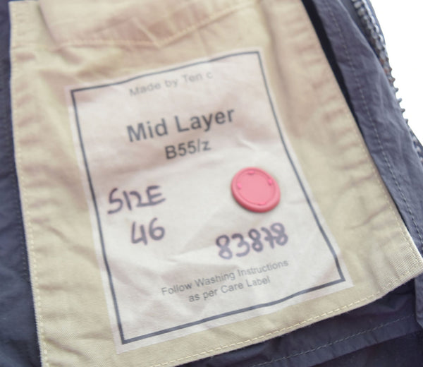 テンシー TEN-C  PATCH POCKET BOMBER JACKET ボンバージャケット ライトアウター 黒 TC-J1218 46 ジャケット ブラック 103MT-2255