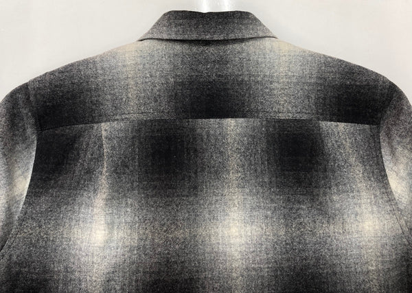 ペンドルトン PENDLETON CPOジャケット オンブレチェック 中綿 シャツジャケット ブラック グレー 黒 灰色 ジャケット チェック マルチカラー Mサイズ 104MT-2245