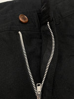 コムデギャルソン COMME des GARCONS SHIRT UTILITY PANTS ユーティリティ パンツ ジップフライ スラックス ズボン 黒 無地 FO-P505 ボトムスその他 ブラック XSサイズ 104MB-383