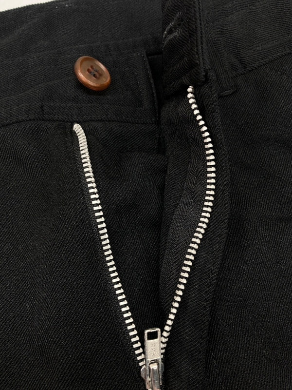 コムデギャルソン COMME des GARCONS SHIRT UTILITY PANTS ユーティリティ パンツ ジップフライ スラックス ズボン 黒 無地 FO-P505 ボトムスその他 ブラック XSサイズ 104MB-383