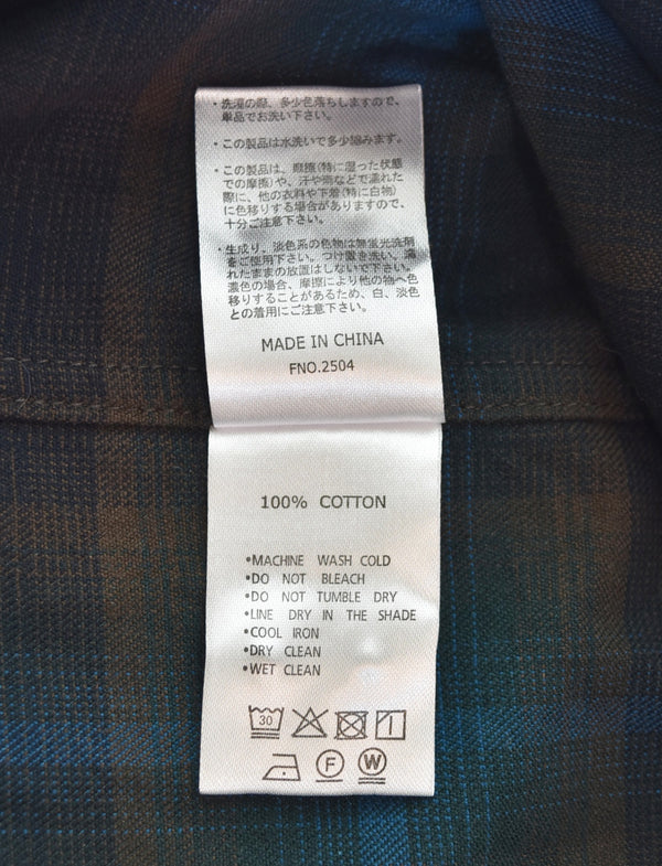 ペンドルトン PENDLETON オンブレチェック オープンカラーシャツ BEAMS 別注  長袖シャツ マルチカラー LLサイズ 103MT-3088