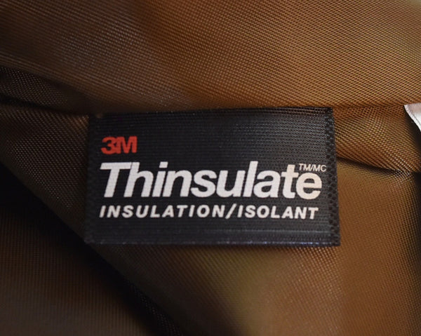 スカルフライト SKULL FLIGHT QUILTING LEATHER YOKE VEST レザー切替 中綿ベスト シンサレート ベスト ブラック Lサイズ 103MT-3325