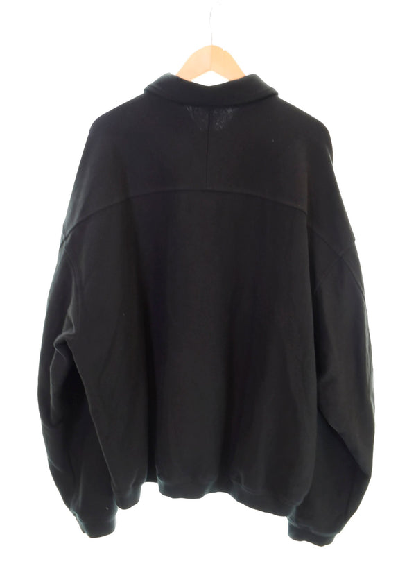 アレクサンダーワン Alexander Wang  パフロゴ オーバーサイズ ポロトップ 黒 6CC3241056 スウェット ブラック Mサイズ 103MT-1768