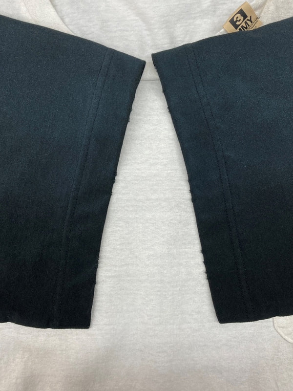 メゾンミハラヤスヒロ Maison MIHARA YASUHIRO Combined T-SHIRT コンビ Tシャツ マルチ 加工 刺繍 MMY 半袖 白 黒 A08TS671 サイズ 48 Tシャツ ロゴ マルチカラー 104MT-2343