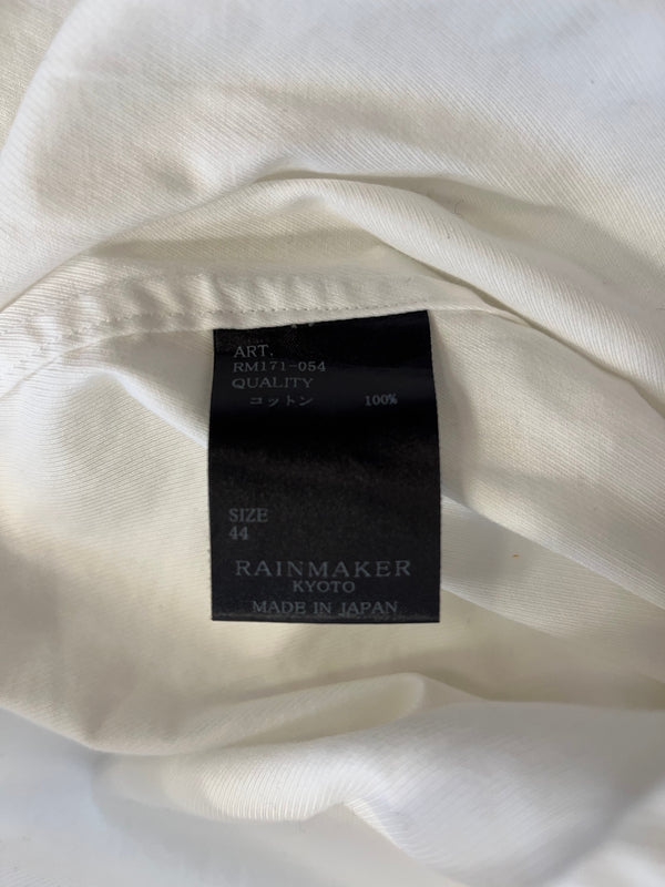 レインメーカー RAINMAKER KYOTO スタンドカラーシャツ コットンシャツ 白 日本製 RM171-054 サイズ44 長袖シャツ ホワイト 101MT-5436