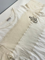 モンクレール MONCLER JW ANDERSON JWアンダーソン つぎはぎデザイン ボーダー 生成り G109E8C00009 Tシャツ ホワイト Sサイズ 101MT-4198