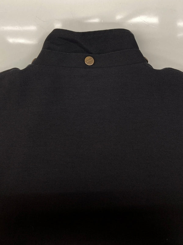 カーハート Carhartt FULL ZIP WORK JACKET フル ジップ ワーク ジャケット 裏地キルティング アウター 黒 ジャケット ロゴ ブラック Lサイズ 104MT-1665