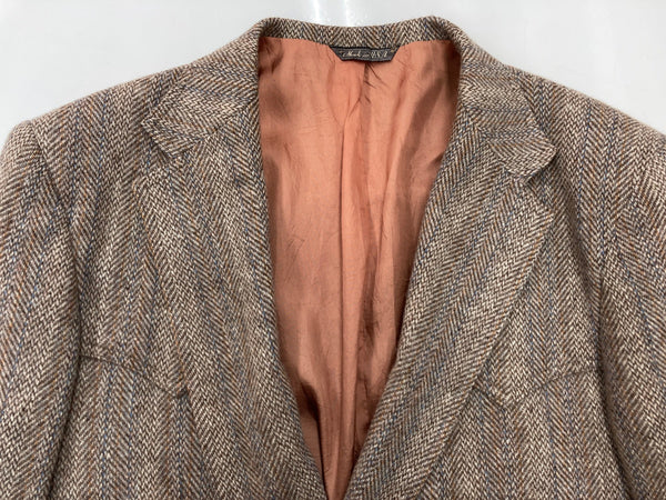 リーバイス Levi's 80s 80年代 テーラードジャケット ウエスタン ヘリンボーン USA製 48 L ジャケット ストライプ ベージュ 104MT-1931