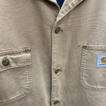 【曜日割引対象外】 カーハート Carhartt 90's 00's USA製 ミシガンチョアコート ジャケット ベージュ 201MT-4453 VB