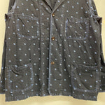 【曜日割引対象外】 キャピタル KAPITAL 3B 総柄 コットンジャケット ジャケット ネイビー XLサイズ 201MT-4236 VB