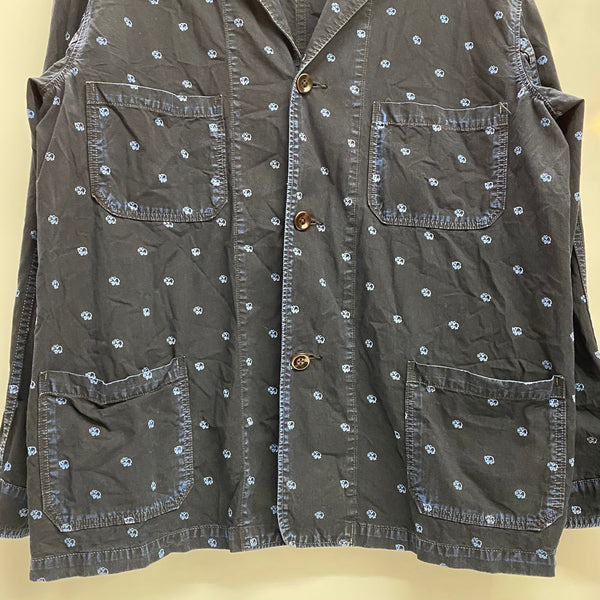 【曜日割引対象外】 キャピタル KAPITAL 3B 総柄 コットンジャケット ジャケット ネイビー XLサイズ 201MT-4236 VB