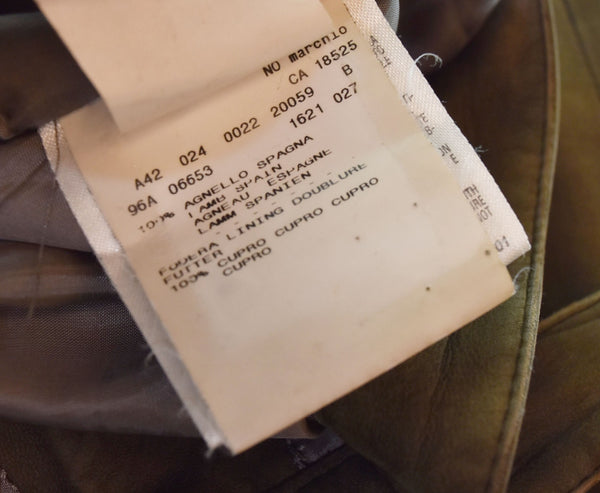 ジョルジオアルマーニ  GIORGIO ARMANI ラムレザー レザーパンツ ボトムスその他 ブラウン 44 103MB-549