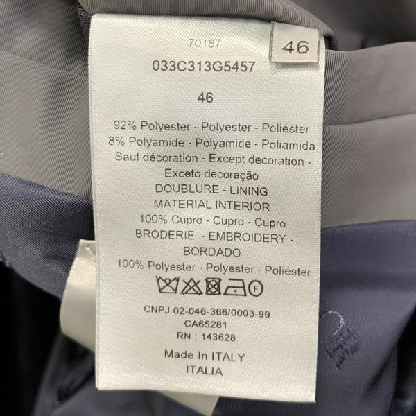 ディオール・オム DIOR HOMME 22SS バックロゴ フーデッドパーカ  コート グレー 46サイズ 201MT-3445