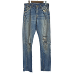 【曜日割引対象外】 ラングラー Wrangler 60's 12MWZ Slim Tapered Denim Pants USA製 デニム ブルー 32×34サイズ 201MB-1040 VB