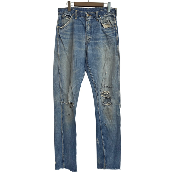 【曜日割引対象外】 ラングラー Wrangler 60's 12MWZ Slim Tapered Denim Pants USA製 デニム ブルー 32×34サイズ 201MB-1040 VB